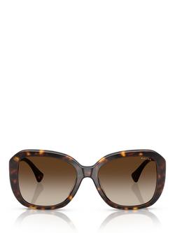 Ralph Lauren RA5321 Women's Square Sunglasses, Havana/Brown Gradient - view 2, Havana/Brown Gradient