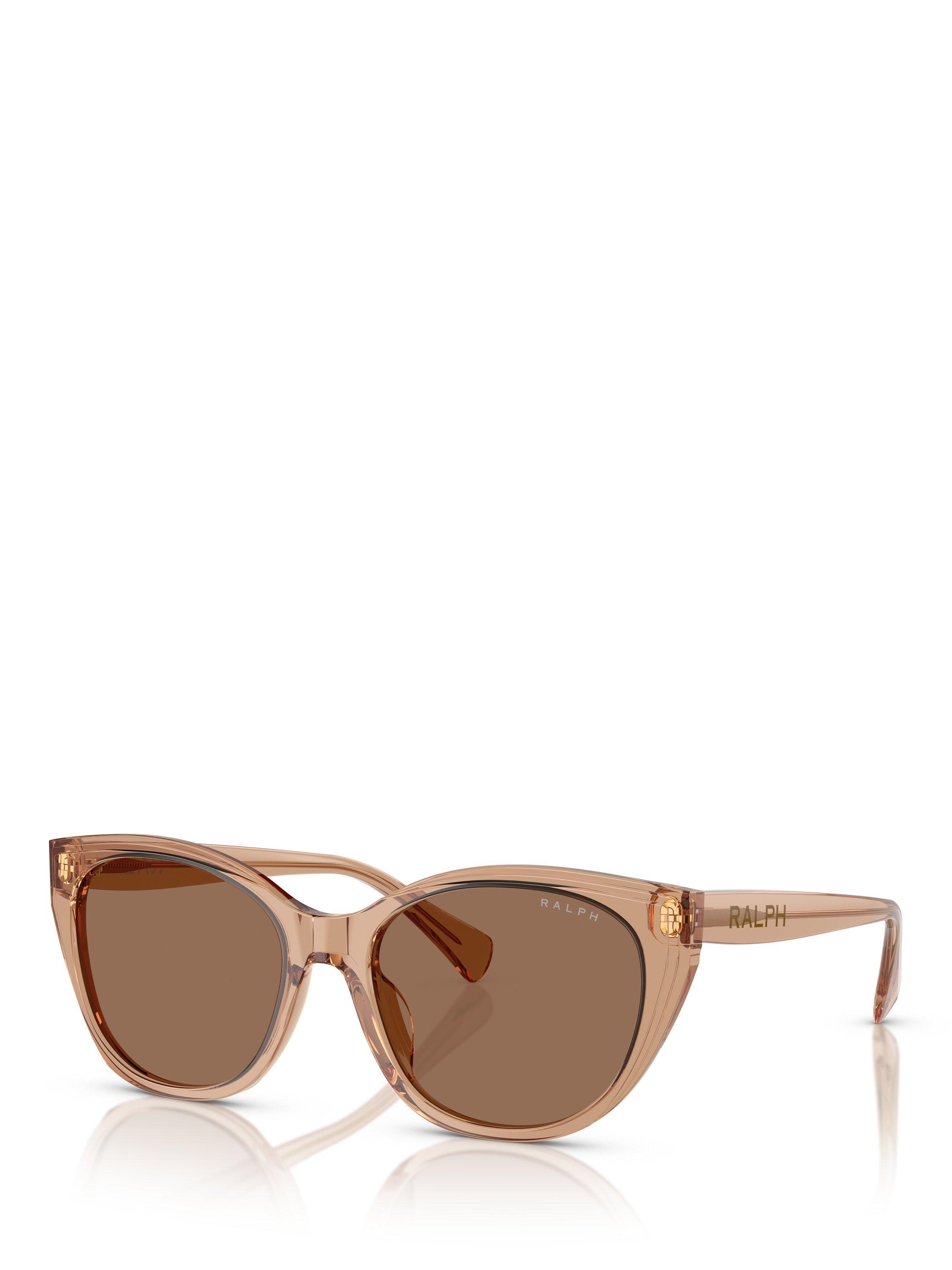 Ralph Lauren RA5324 Women's Oval Sunglasses, Brown - Main Image