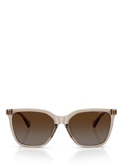 Ralph Lauren RA5328 Square Sunglasses, Beige/Brown Gradient - view 2, Beige/Brown Gradient