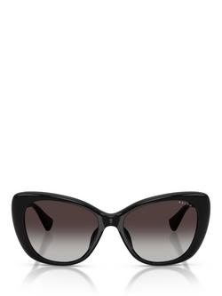 Ralph Lauren RA5329U Women's Butterfly Sunglasses, Black - view 2, Black