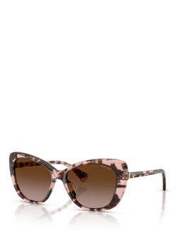 Ralph Lauren RA5329 Women's Butterfly Sunglasses, Havana, Havana