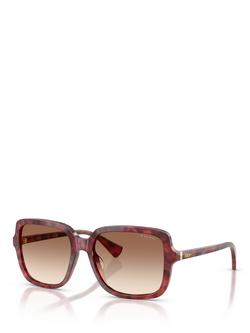 Ralph Lauren RA5330 Women's Butterfly Sunglasses, Havana/Brown Gradient