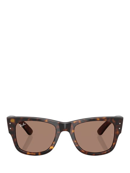 Ray-Ban RB0840S Mega Wayfarer Sunglasses, Tortoiseshell/Havana - view 2, Tortoiseshell/Havana