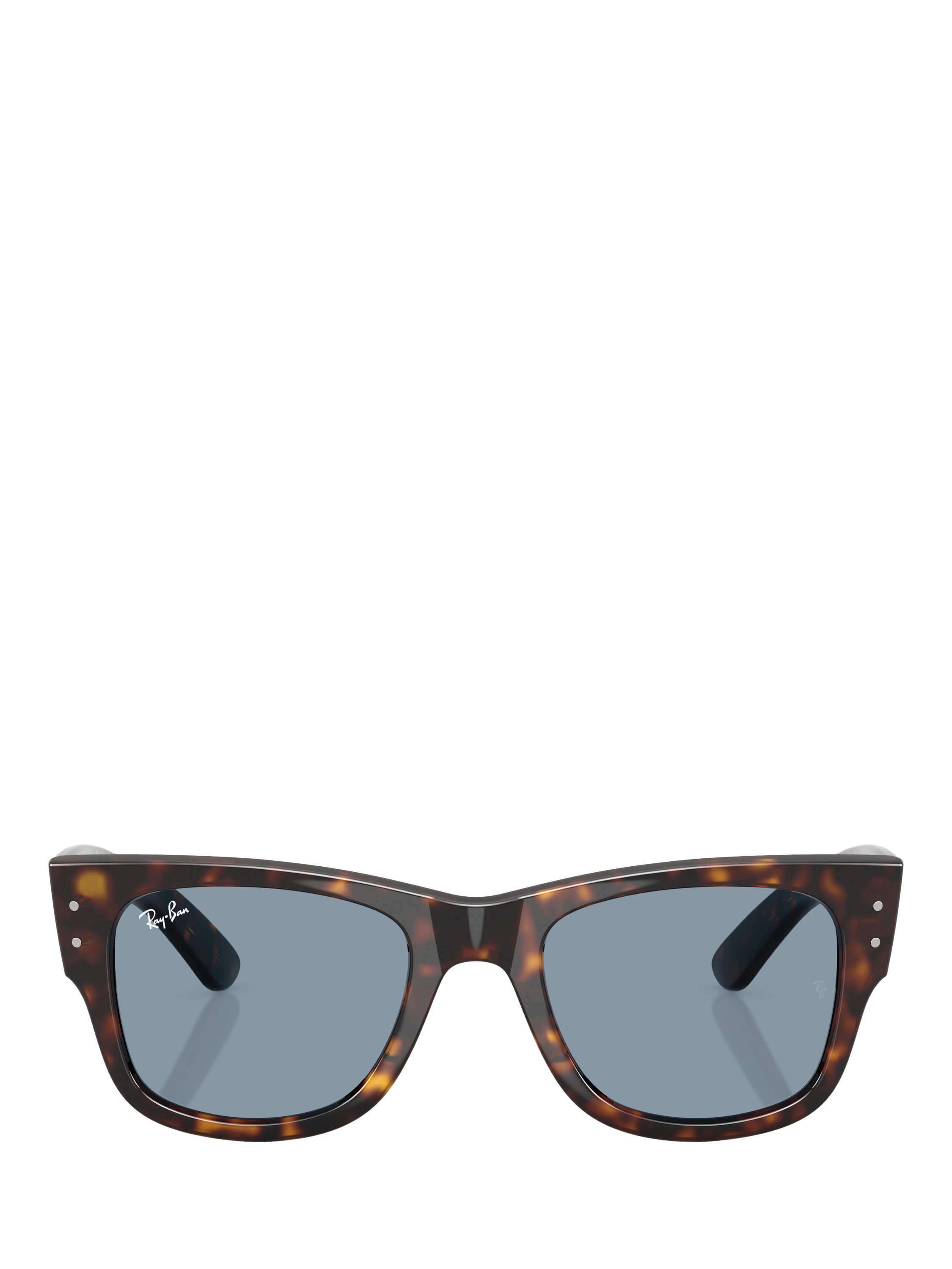 Product image 2 of 6, which shows Ray-Ban RB0840S Mega Wayfarer Sunglasses, Havana/Blue
