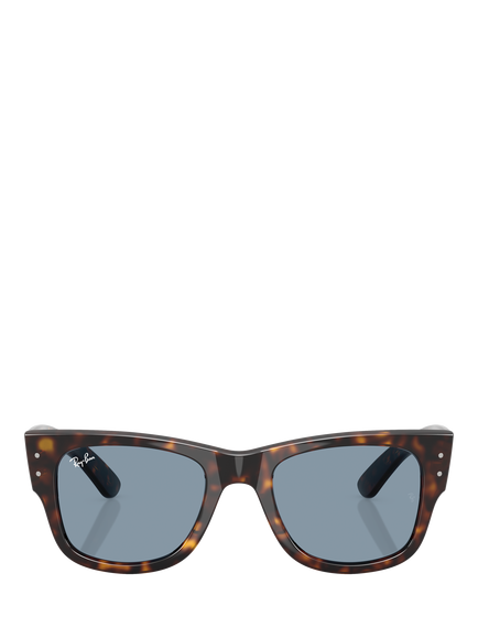 Ray-Ban RB0840S Mega Wayfarer Sunglasses, Havana/Blue - view 2, Havana/Blue