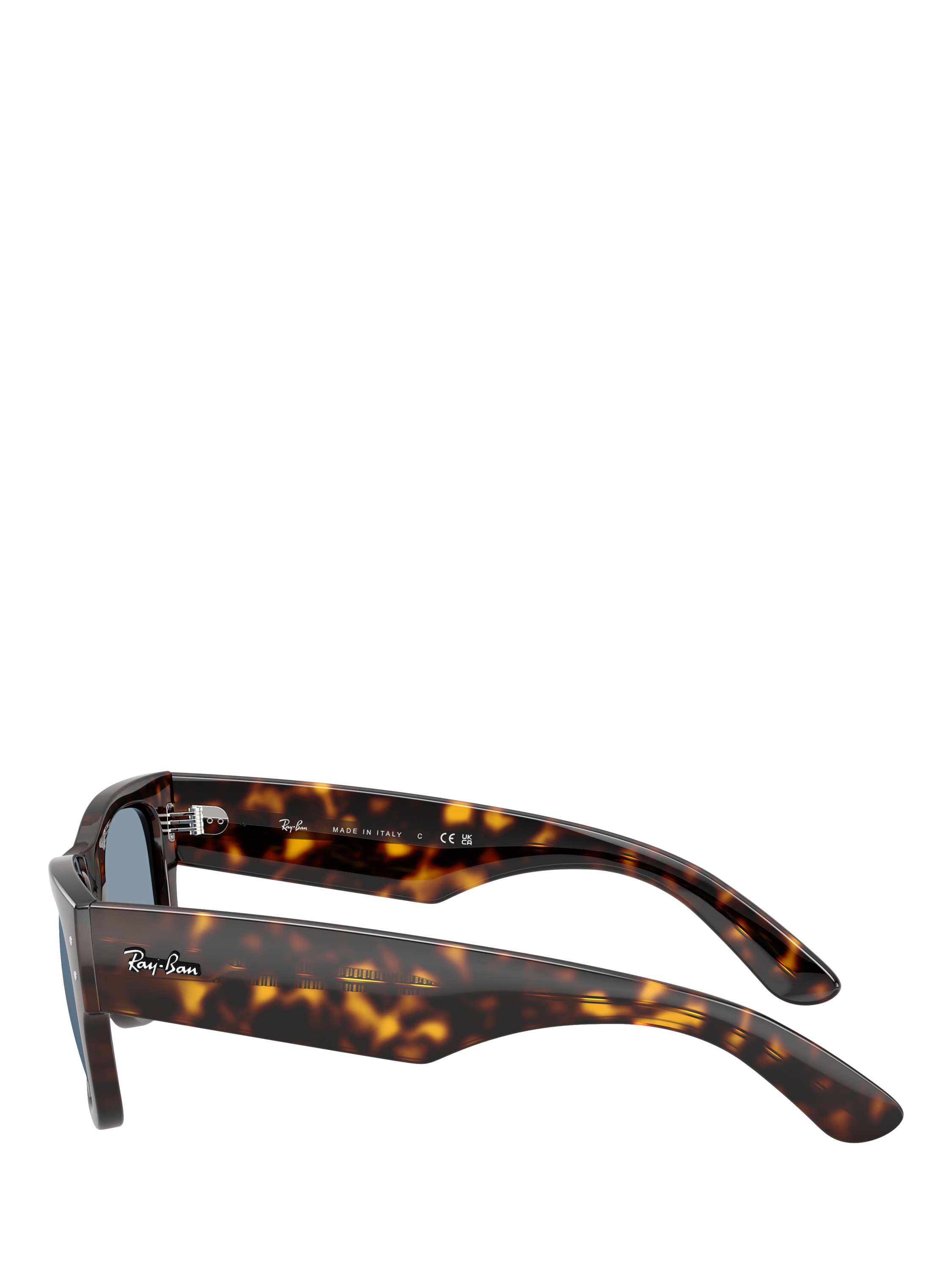 Product image 3 of 6, which shows Ray-Ban RB0840S Mega Wayfarer Sunglasses, Havana/Blue