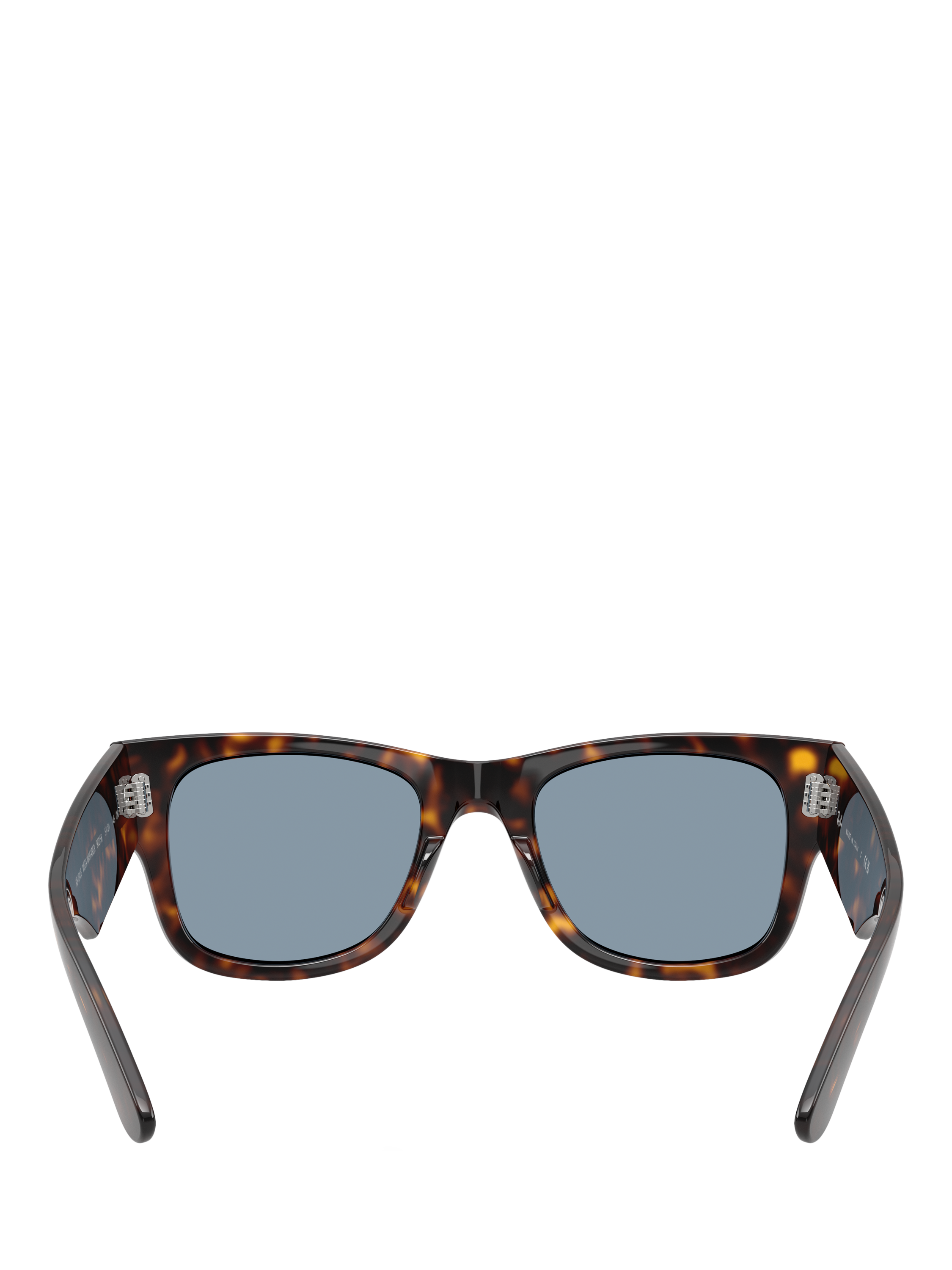 Product image 4 of 6, which shows Ray-Ban RB0840S Mega Wayfarer Sunglasses, Havana/Blue