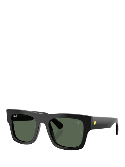 Ray-Ban RB2217 Square Sunglasses, Black, Black