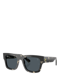 Ray-Ban RB2217 Square Sunglasses, Havana/Grey, Havana/Grey