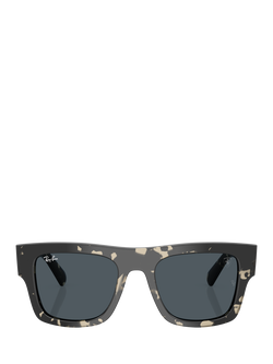 Ray-Ban RB2217 Square Sunglasses, Havana/Grey - view 2, Havana/Grey