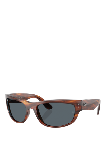 Ray-Ban RB2289 Unisex Wrap Sunglasses, Havana/Blue, Havana/Blue