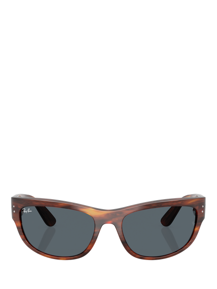 Ray-Ban RB2289 Unisex Wrap Sunglasses, Havana/Blue - view 2, Havana/Blue