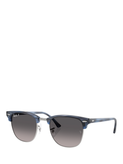 Ray-Ban RB3016 Square Sunglasses, Blue/Grey, Blue/Grey