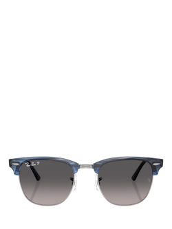 Ray-Ban RB3016 Square Sunglasses, Blue/Grey - view 2, Blue/Grey