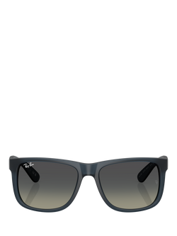 Ray-Ban RB4165 Square Sunglasses, Blue/Grey - view 2, Blue/Grey