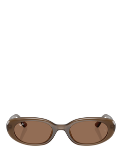 Ray-Ban RB4441 Pillow Sunglasses, Brown - view 2, Brown