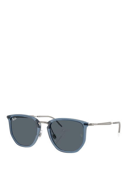 Ray-Ban RB4451 Angular Sunglasses, Light Blue/Grey, Light Blue/Grey