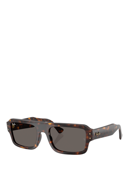 Ray-Ban RB4454 Rectangular Sunglasses, Havana/Brown, Havana/Brown