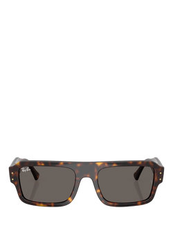 Ray-Ban RB4454 Rectangular Sunglasses, Havana/Brown - view 2, Havana/Brown