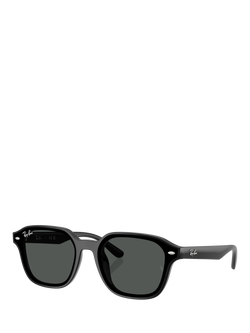 Ray-Ban RB4458 Square Sunglasses, Black, Black