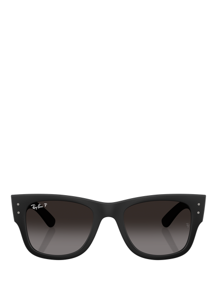 Ray-Ban RB4840S Polarised Square Sunglasses, Black/Black Gradient - view 2, Black/Black Gradient