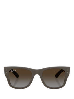 Ray-Ban RB4840 Square Sunglasses, Brown - view 2, Brown
