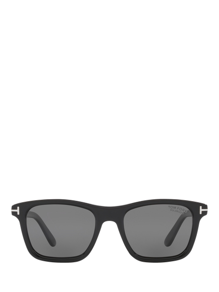 TOM FORD TR001977 Men's Square Sunglasses, Black/Grey - view 2, Black/Grey