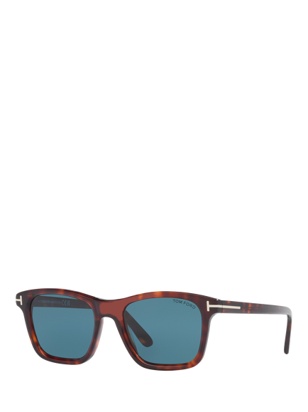 TOM FORD TR001977 Men's Square Sunglasses, Tortoiseshell, Havana