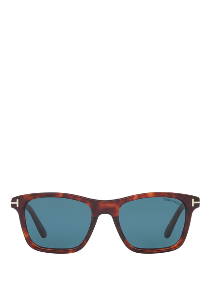TOM FORD TR001977 Men's Square Sunglasses, Tortoiseshell - view 2, Havana