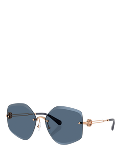 Tory Burch TY6111 Women's Irregular Sunglasses, Pink