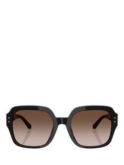 Tory Burch TY7143 Women's Square Sunglasses, Black - view 2, Black