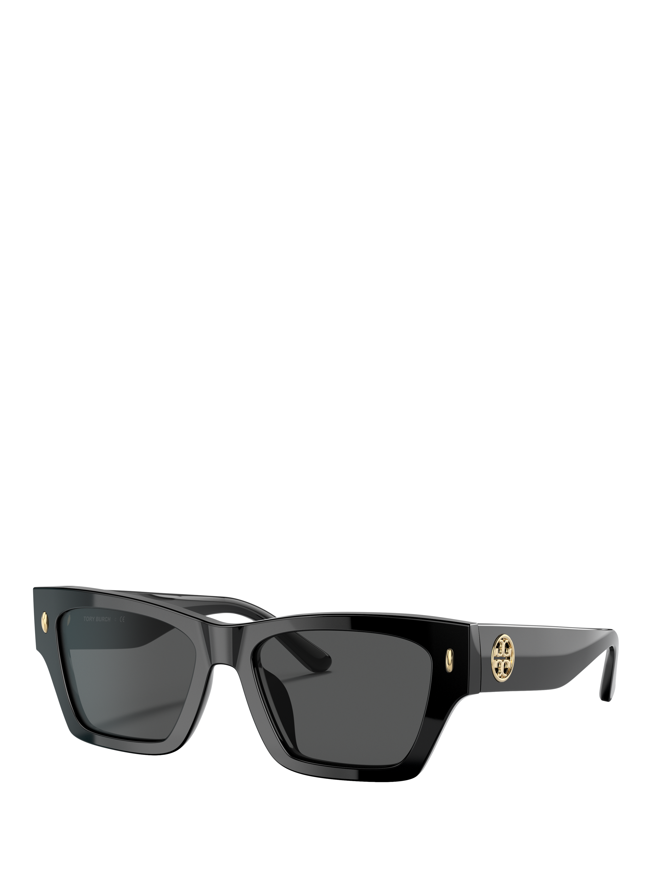 Product image 1 of 5, which shows Tory Burch TY7169 Women's Rectangular Sunglasses, Black