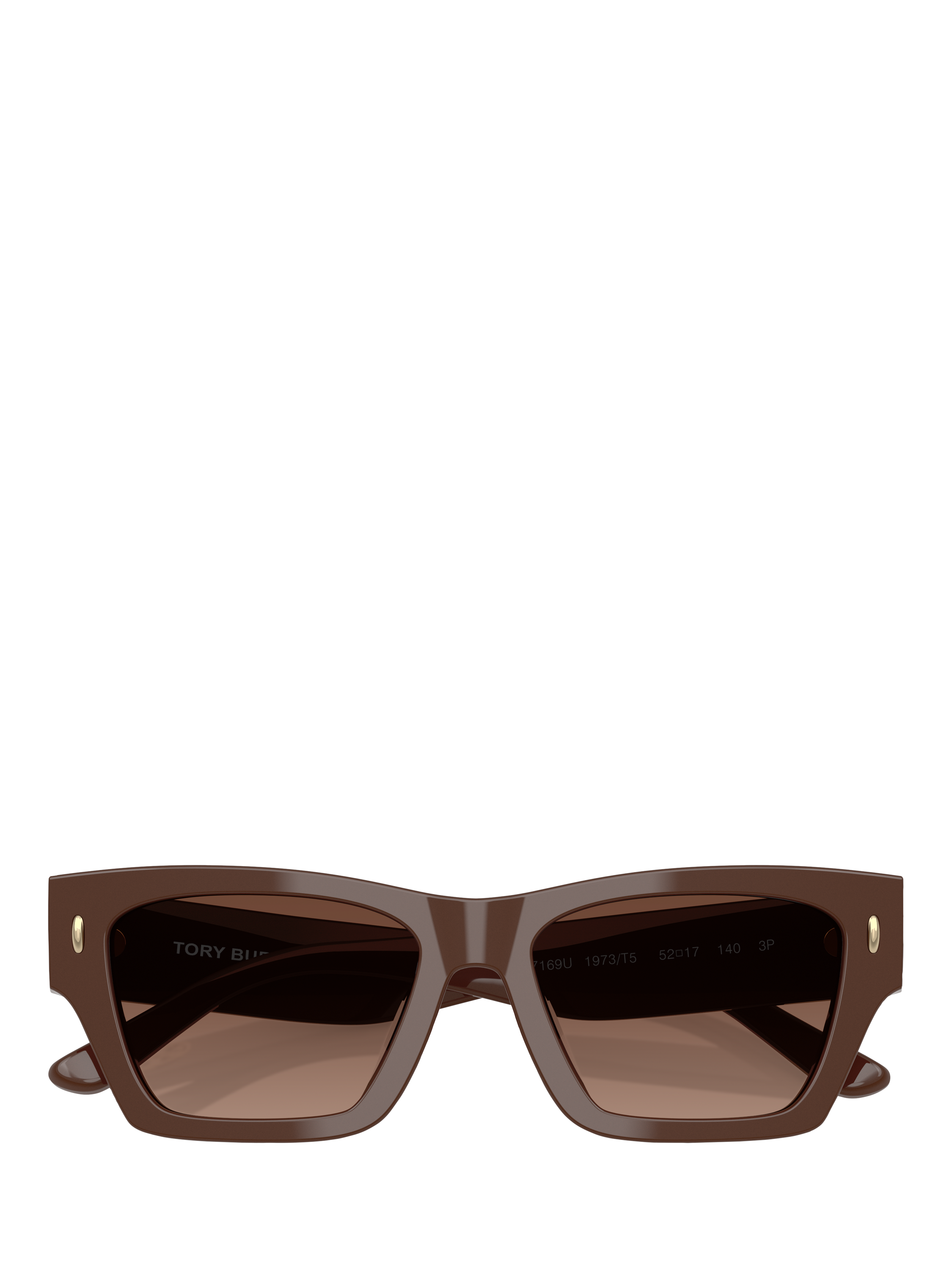 Product image 5 of 5, which shows Tory Burch TY7169 Women's Rectangular Polarised Sunglasses, Brown