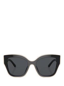 Tory Burch TY7184 Women's Butterfly Sunglasses, Black - view 2, Black