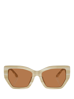 Tory Burch TY7187 Women's Irregular Sunglasses, Ivory - view 2, Ivory