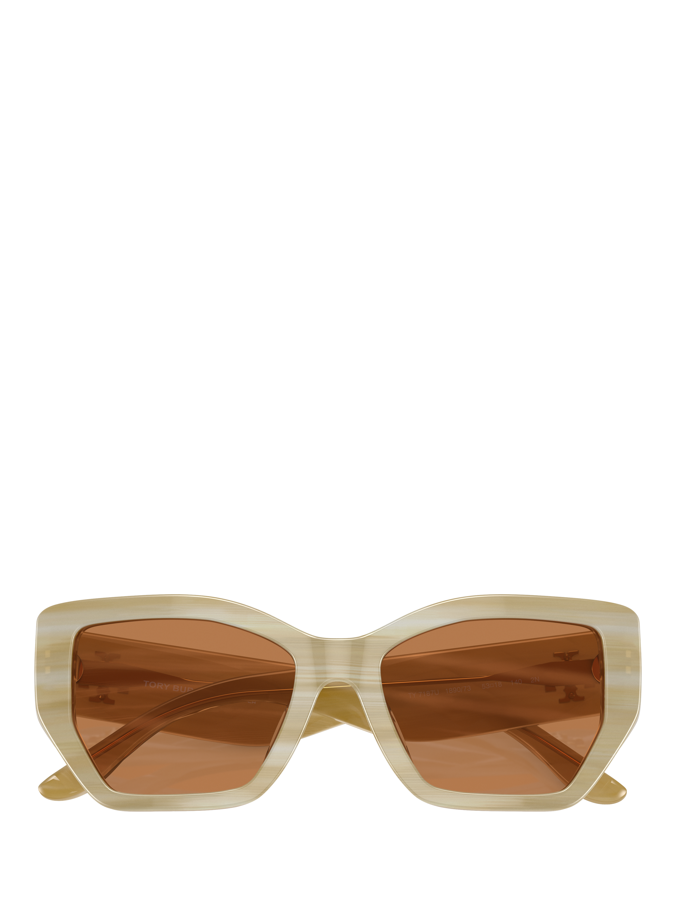 Product image 5 of 5, which shows Tory Burch TY7187 Women's Irregular Sunglasses, Ivory