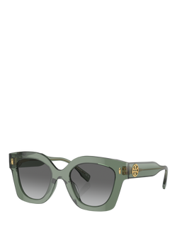 Tory Burch TY7201 Women's Irregular Sunglasses, Green, Green