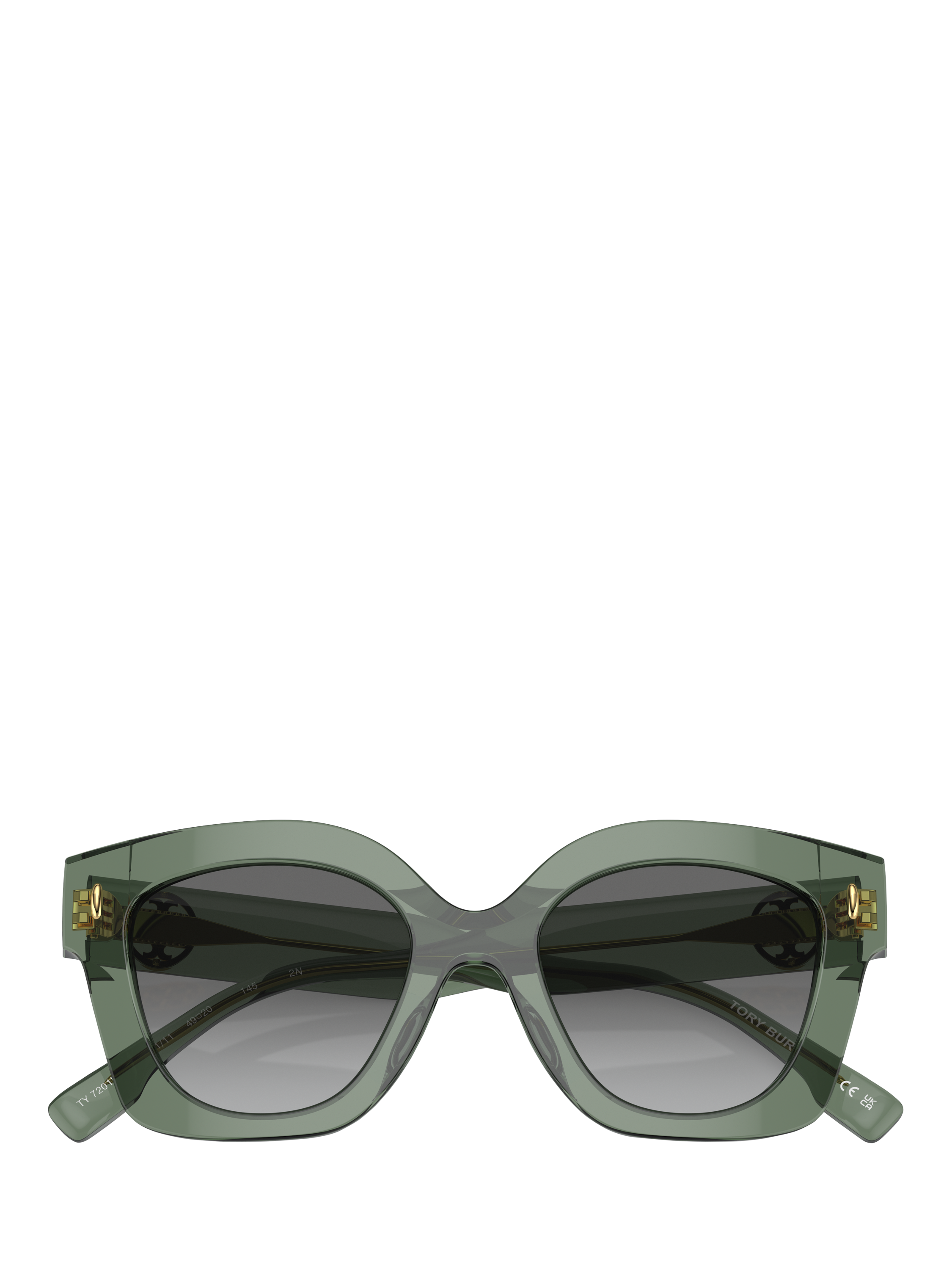 Product image 5 of 5, which shows Tory Burch TY7201 Women's Irregular Sunglasses, Green