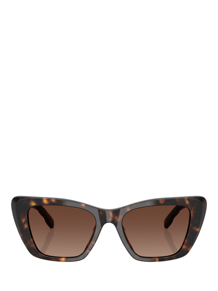 Tory Burch TY7216 Women's Polarised Cat Eye Sunglasses, Havana - view 2, Havana