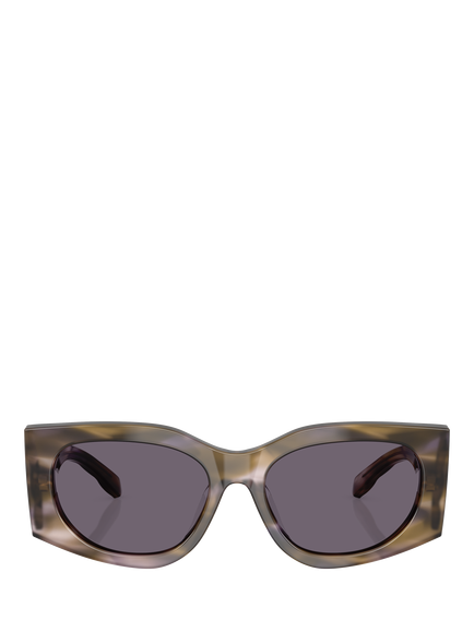 Tory Burch TY7221 Women's Rectangular Sunglasses, Purple/Red - view 2, Purple/Red