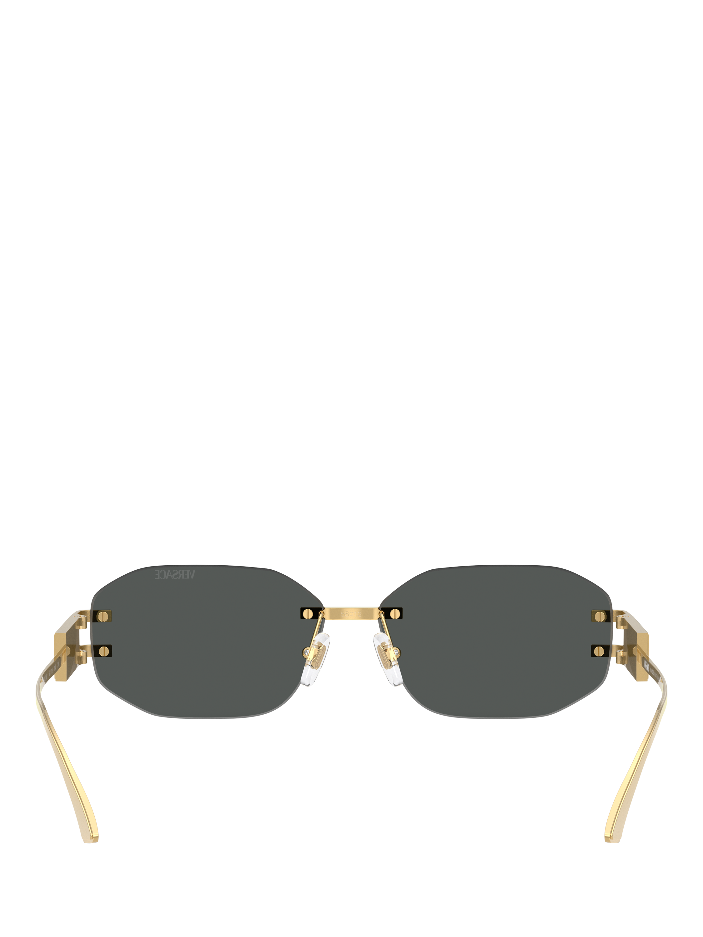 Product image 4 of 5, which shows Versace VE22741 Women's Irregular Sunglasses, Gold/Black