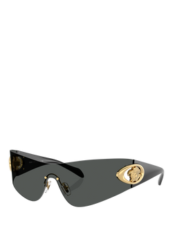 Versace VE2280 Men's Irregular Sunglasses, Dark Grey, Dark Grey