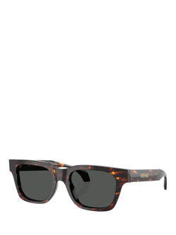 Versace VE4486 Men's Square Sunglasses, Havana/Grey