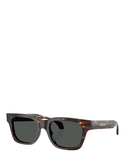 Versace VE4486 Men's Square Sunglasses, Havana/Grey