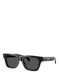 Versace VE4486 Men's Square Sunglasses, Black/Grey