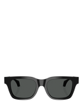 Versace VE4486 Men's Square Sunglasses, Black/Grey