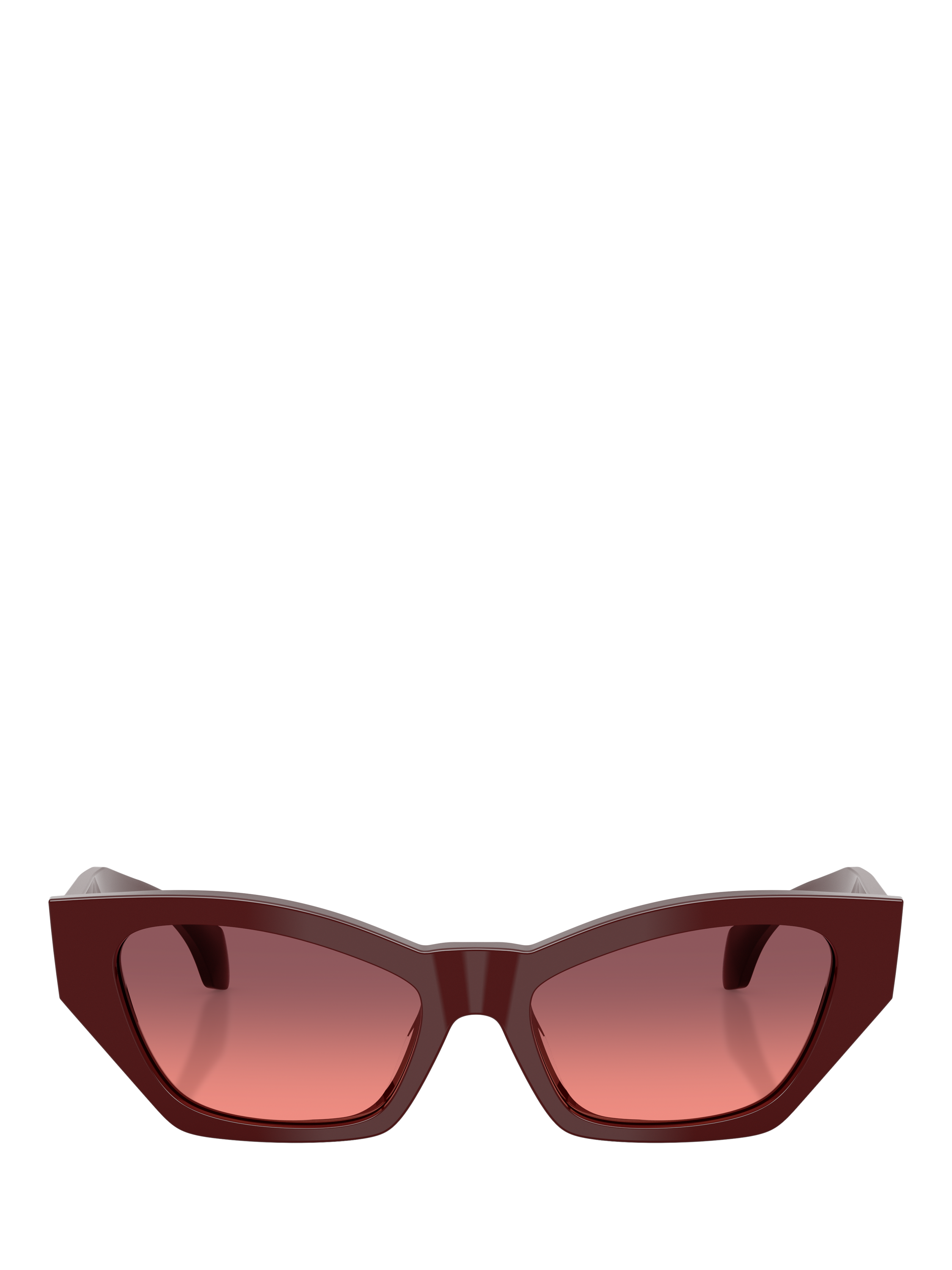 Product image 2 of 5, which shows Versace VE4488 Women's Cat's Eye Sunglasses, Dark Red/Red Gradient