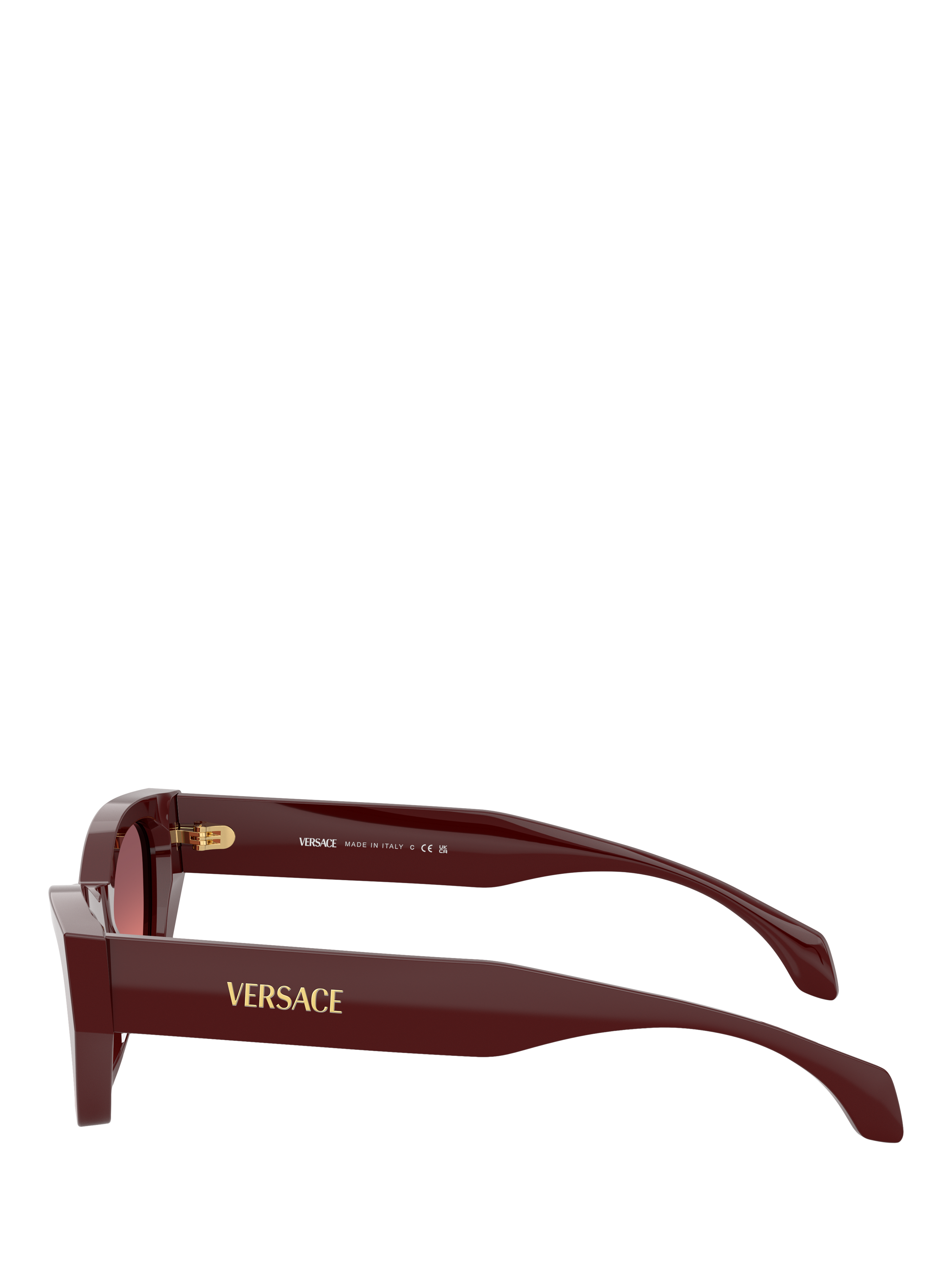 Product image 3 of 5, which shows Versace VE4488 Women's Cat's Eye Sunglasses, Dark Red/Red Gradient