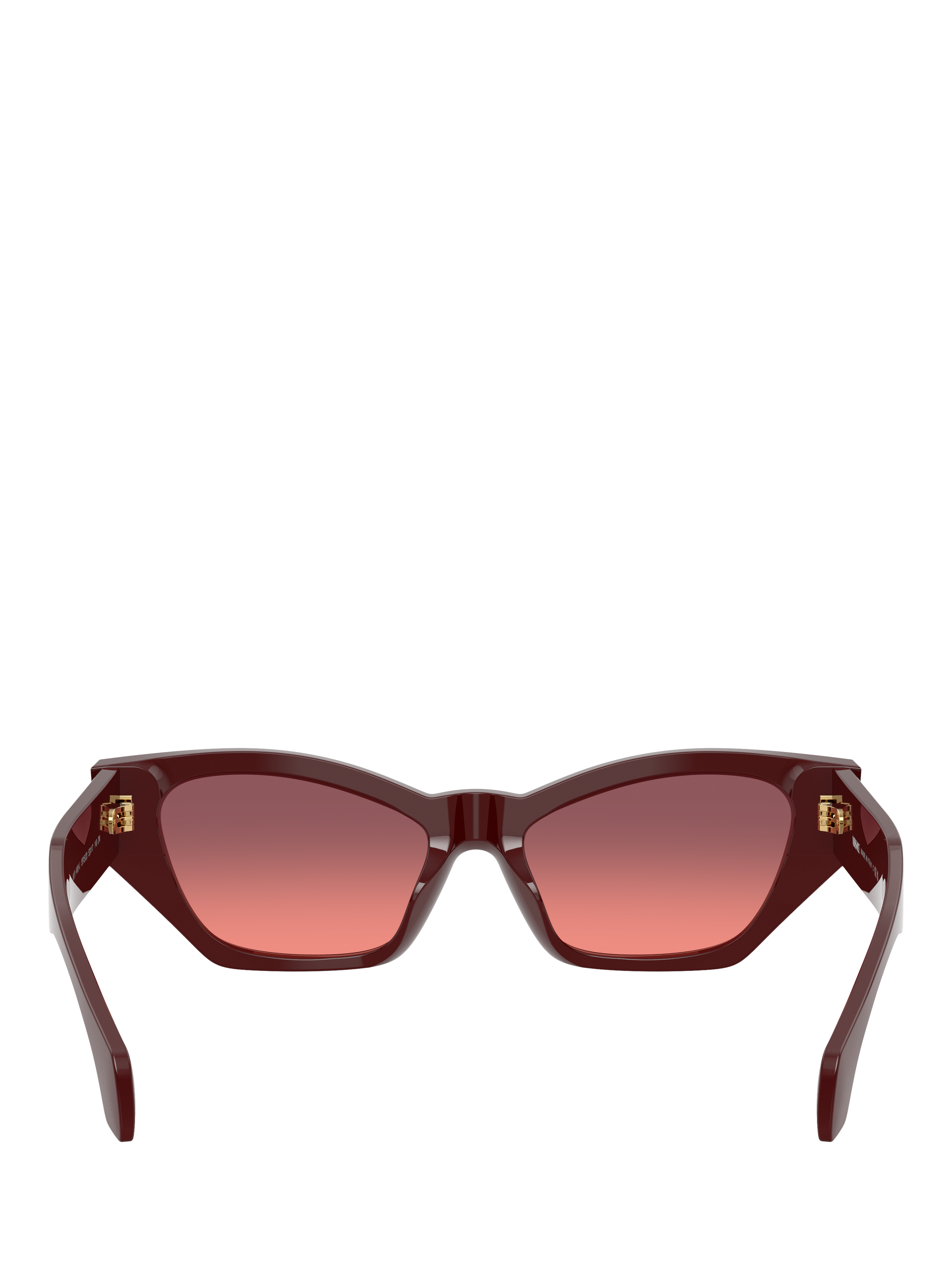 Product image 4 of 5, which shows Versace VE4488 Women's Cat's Eye Sunglasses, Dark Red/Red Gradient
