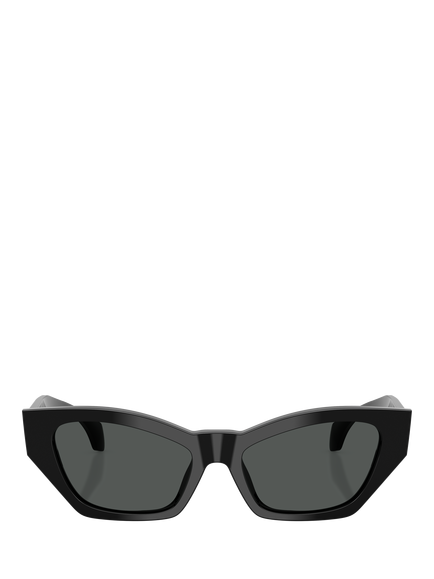 Versace VE4488U Women's Signature Cat's Eye Sunglasses, Black/Grey - view 2, Black/Grey